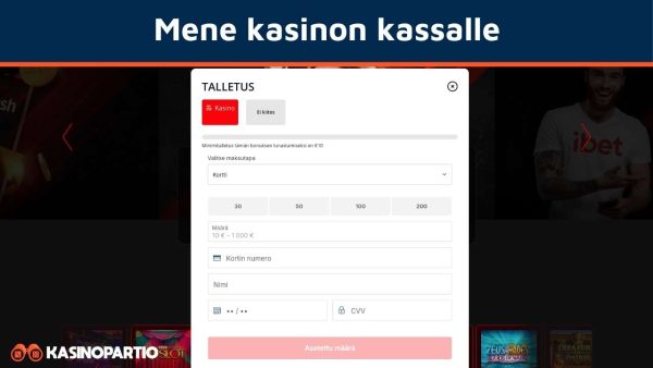 Mene Euteller-kasinon kassalle