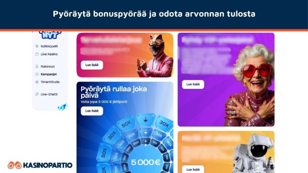 pyöritä bonuspyörää