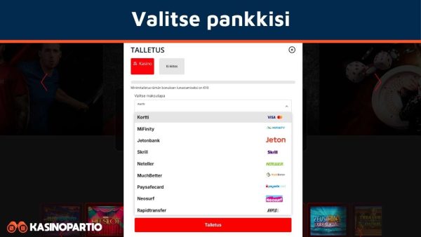 Valitse pankkisi Eutellerin listalta