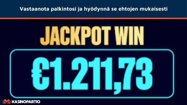 vastaanota bonuspyöräpalkinto
