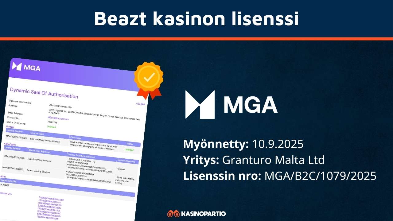 Beazt kasinon lisenssi