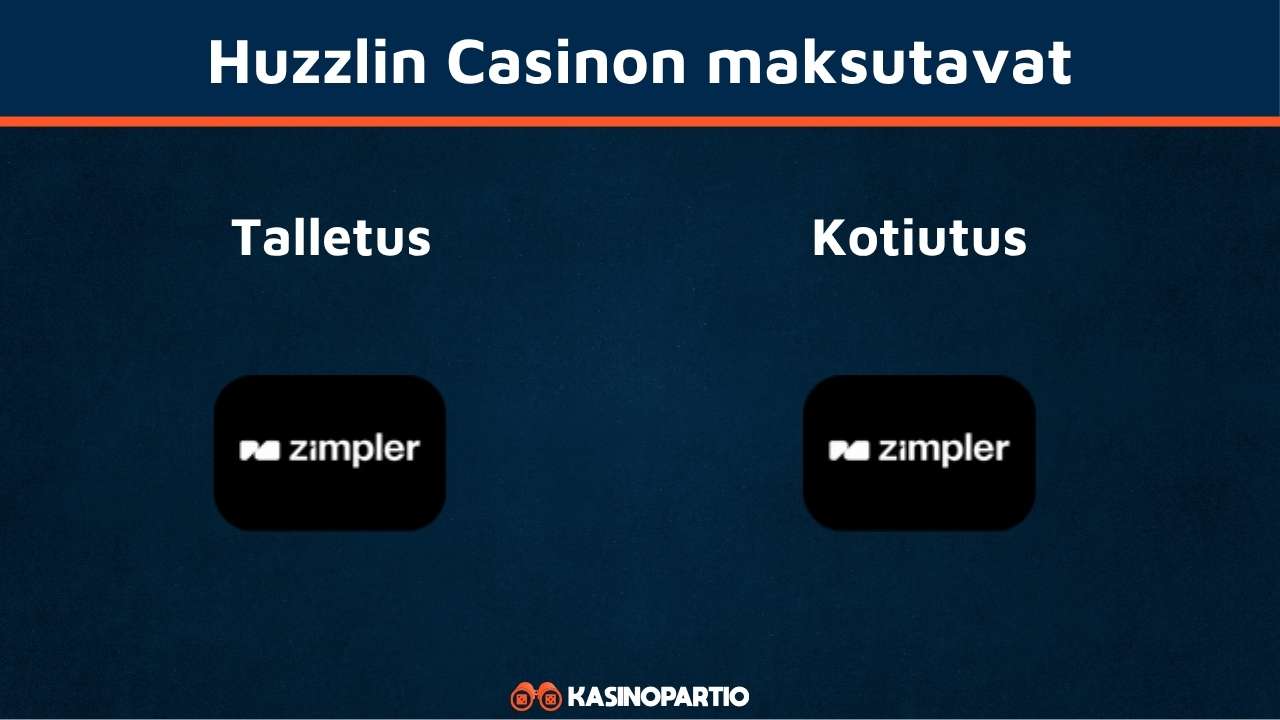 Huzzlin Casino maksutavat