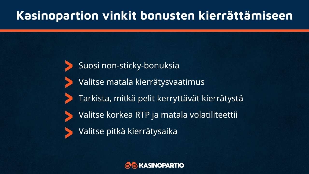 kasinopartion vinkit kierrättämiseen