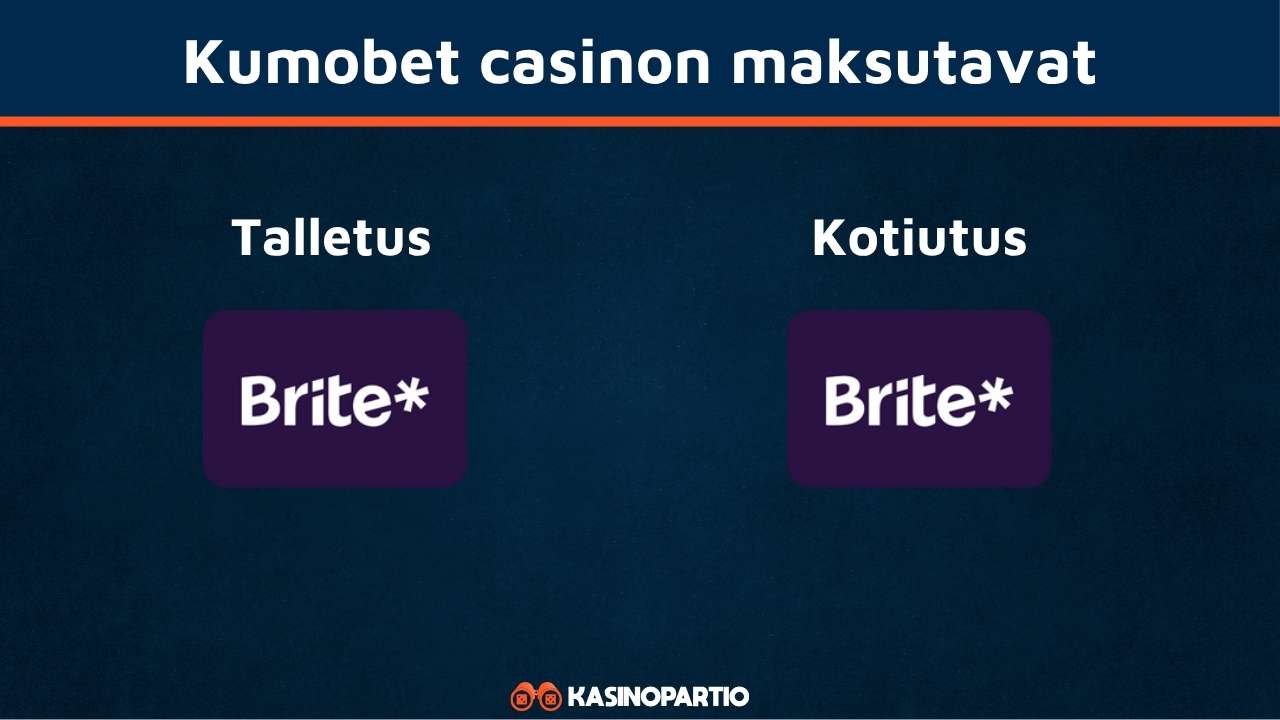 Kumobet Casino maksutavat