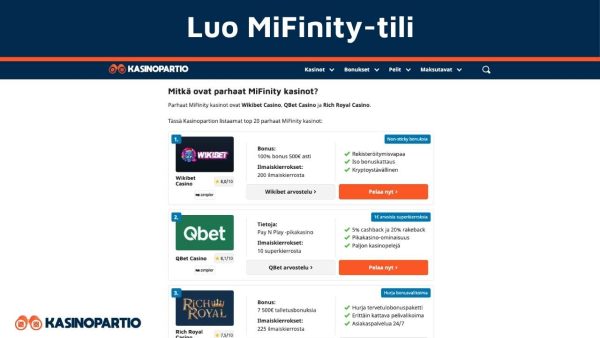 Luo Mifinity tili