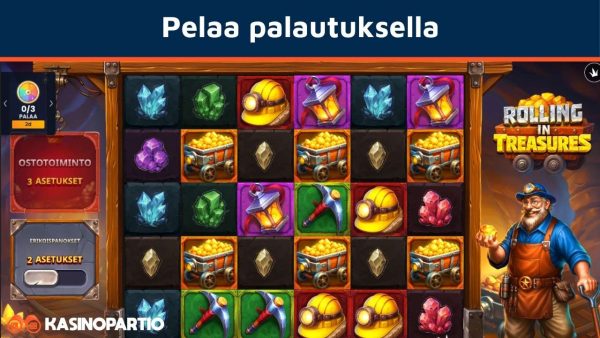 Pelaa käteispalautuksella