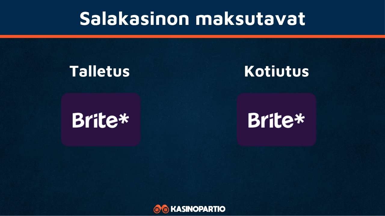 Salakasino Casino maksutavat