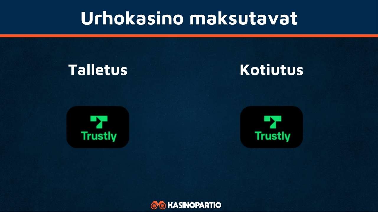 Urho Casino maksutavat