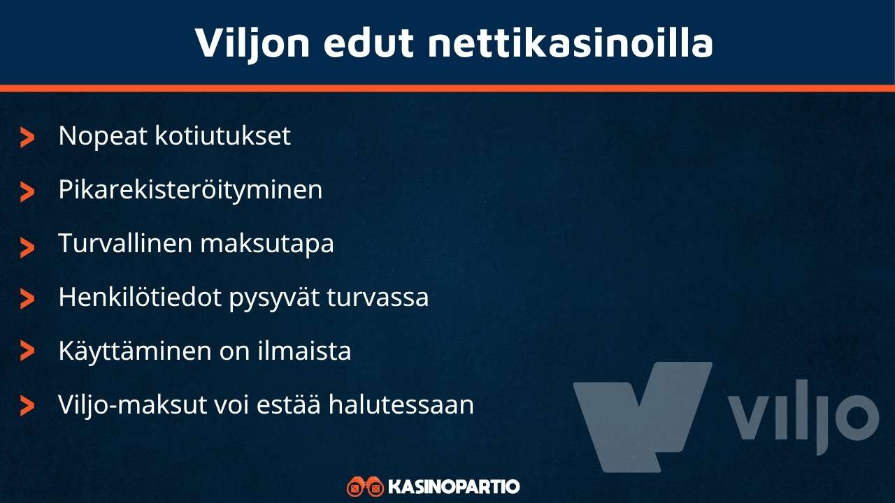 Viljon edut