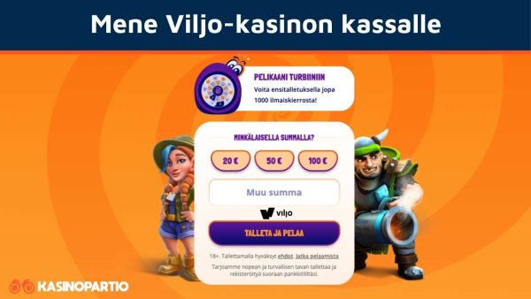 Mene Viljo-kasinon kassalle