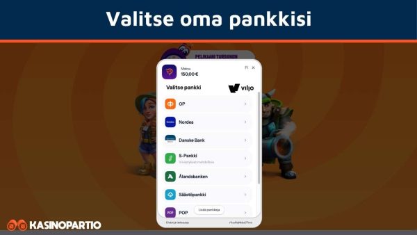 Valitse oma pankkisi