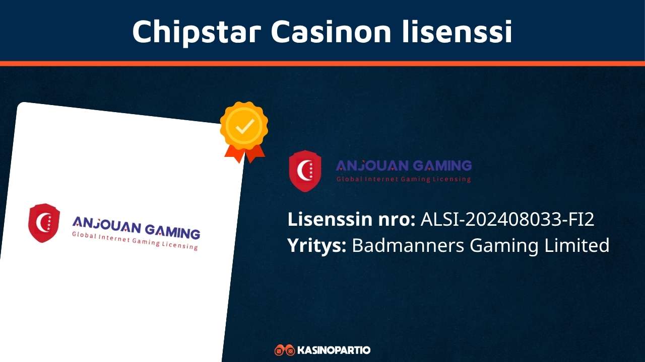 Chipstars Casinon lisenssi