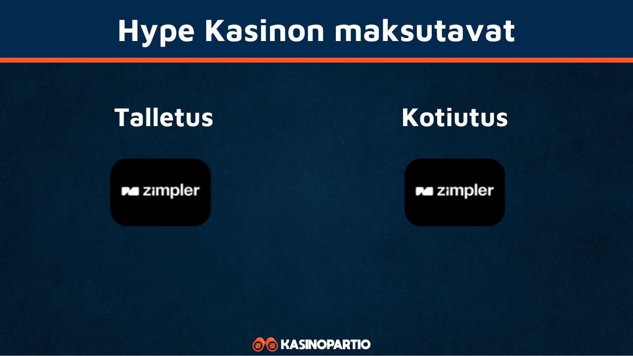 Hype kasino maksutavat