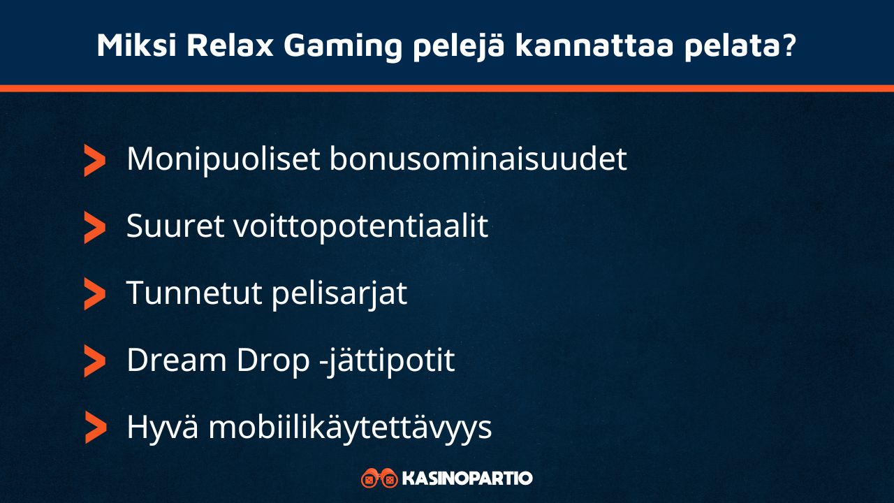 Miksi Relax Gaming pelejä kannattaa pelata
