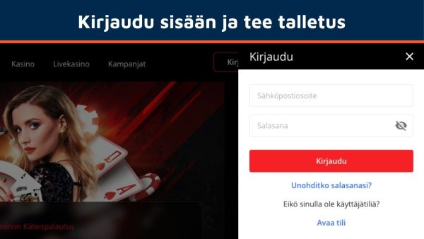 kasino ilman pankkitunnuksia talletus