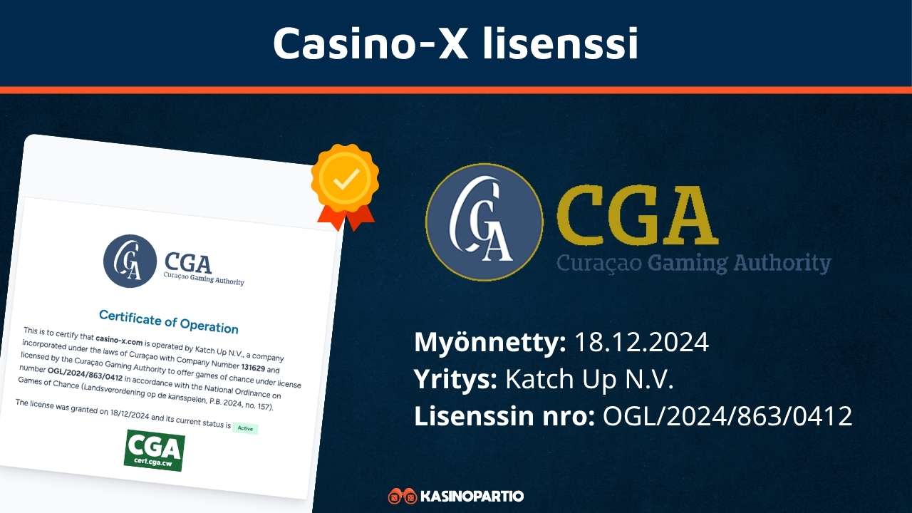 Casino-X lisenssi
