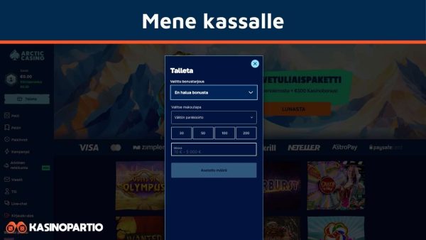 Mene mobiilimaksukasinon kassalle