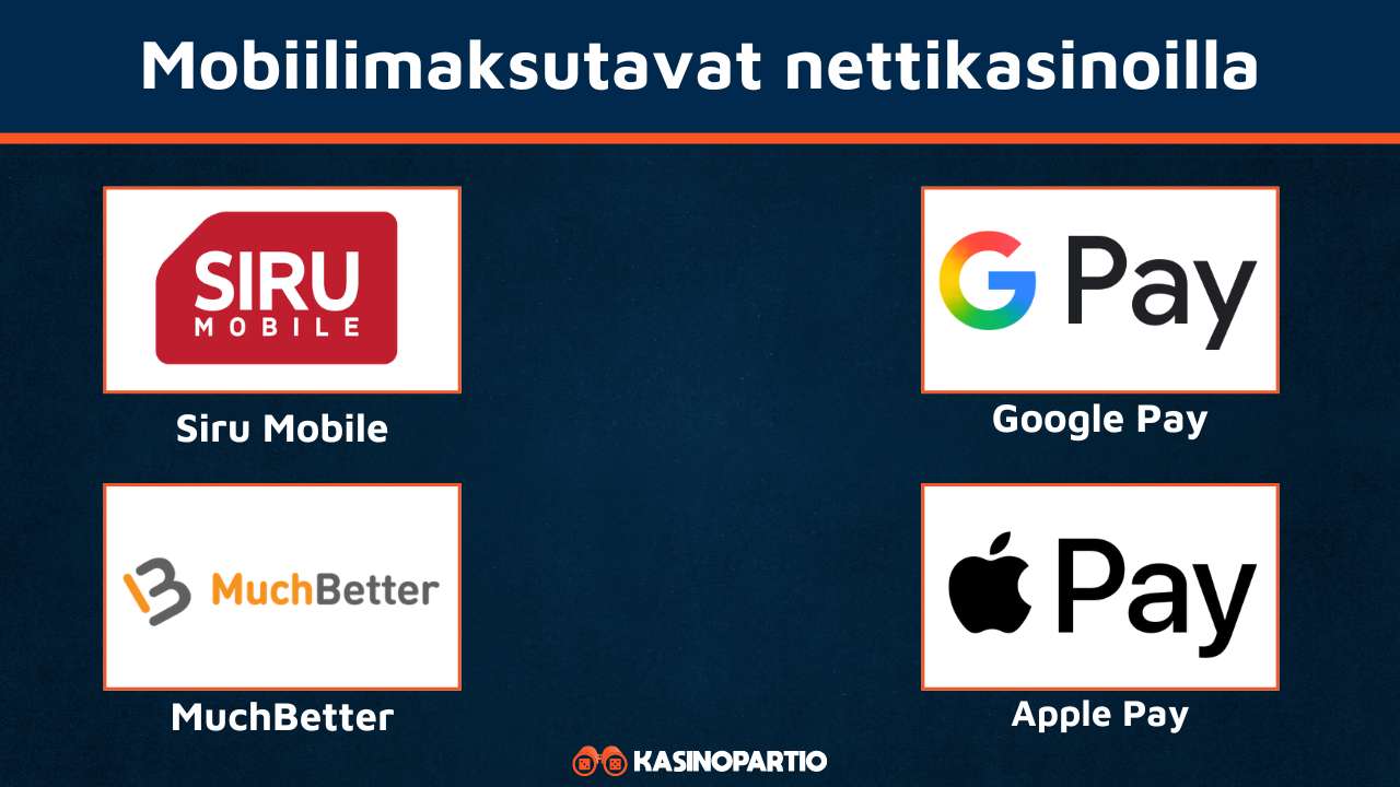 Mobiilimaksu kasino maksutavat