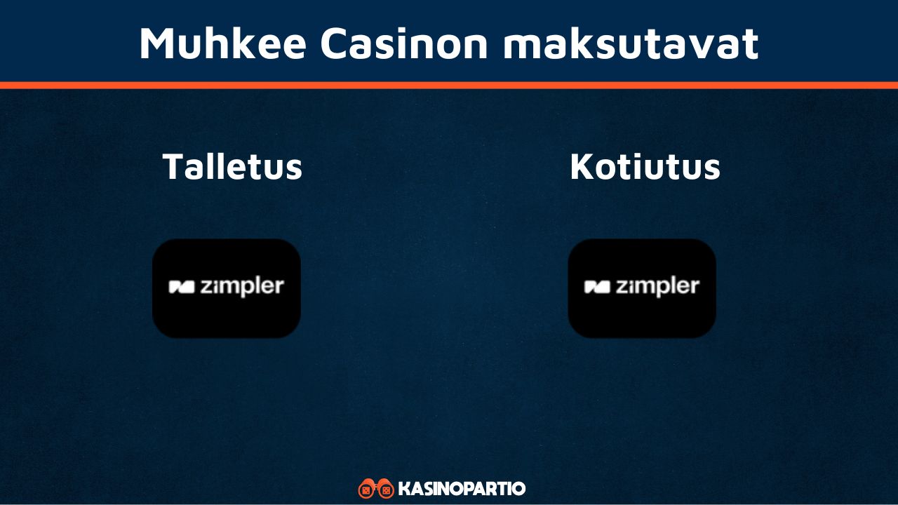 Muhkee kasinon maksutavat
