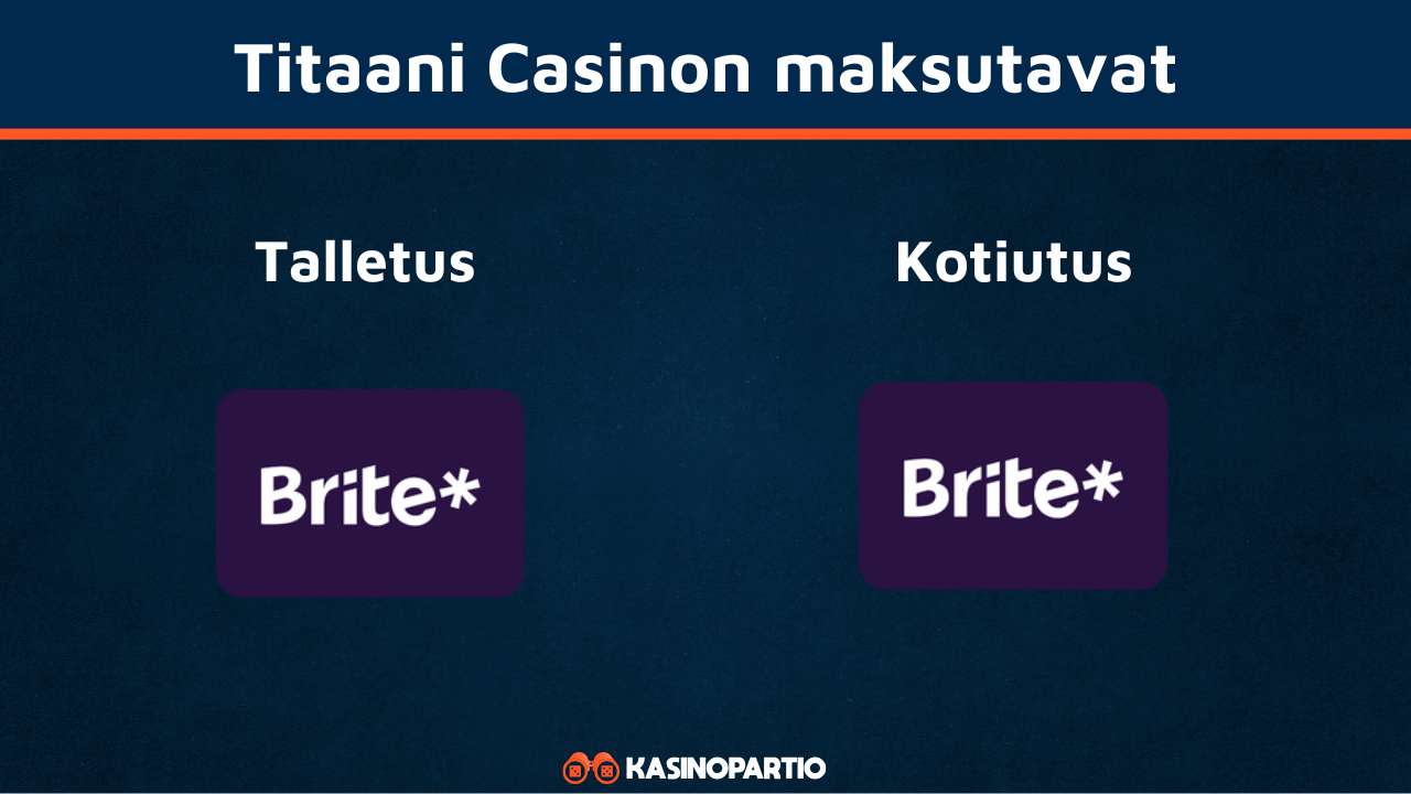 Titaani kasino maksutavat
