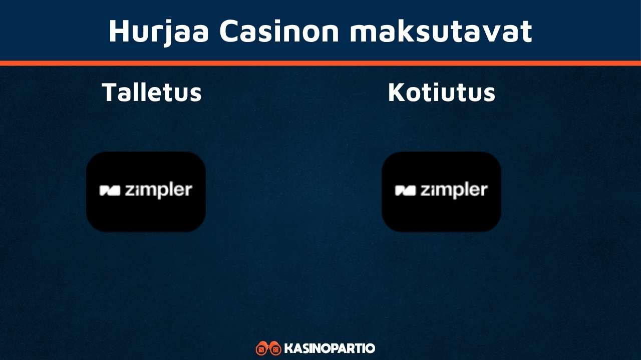 Hurjaa Casinon maksutavat
