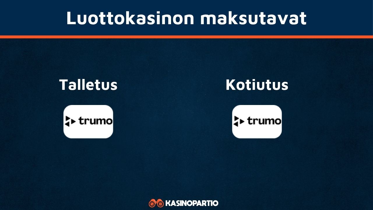 Luottokasinon maksutavat