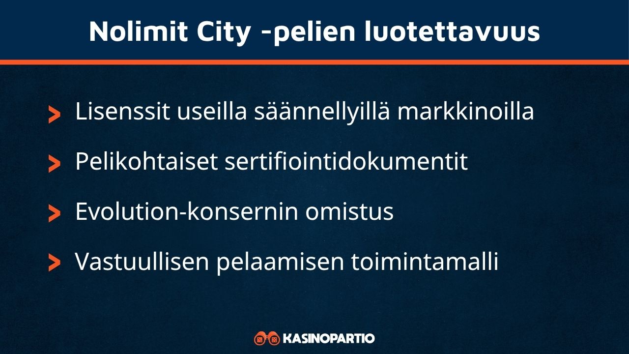 Nolimit City pelit turvallisuus